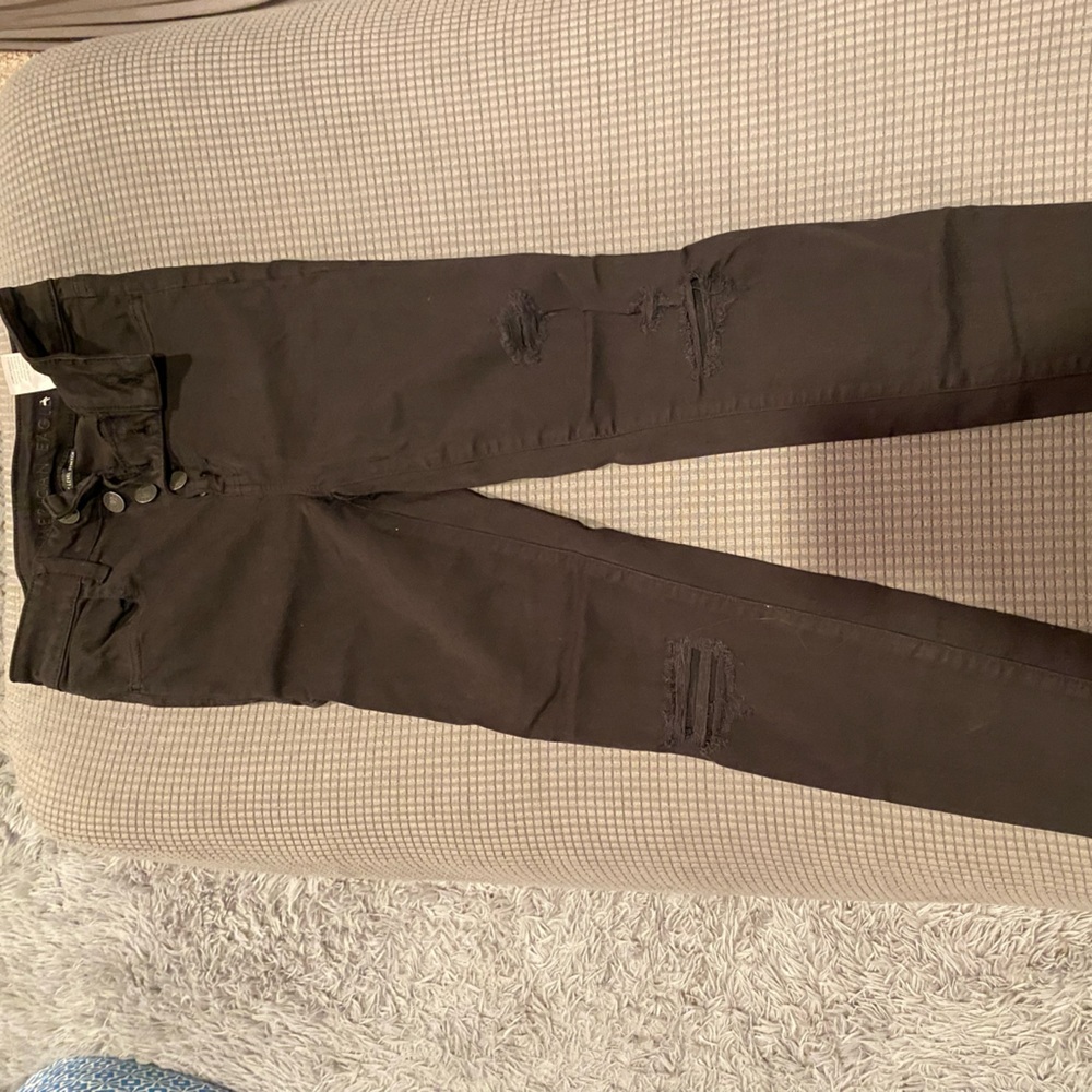 Women’s American eagle stretch button fly black jeans